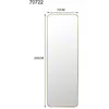 Miroir Simply 200x70cm laiton Kare Design