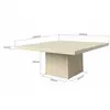 Table basse Travertino 100x100cm Kare Design
