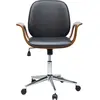 Chaise de bureau - KARE - Patron - Noyer - Tissu - Réglable en hauteur