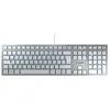 Clavier CHERRY KC 6000 SLIM - Avec fil - USB - QWERTZ - Argent