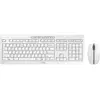 Clavier et souris sans fil - CHERRY - STREAM DESKTOP RECHARGE - Rechargeable - Silencieux - Blanc-Gris