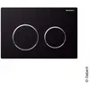 Geberit Plaque de déclenchement OMEGA 20 - Noir et chromé brillant