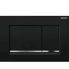 Geberit Plaque de commande WC Sigma30 double touche: noir, chromé brillant