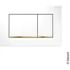 Plaque de commande WC GEBERIT Sigma30 double touche: blanc, doré
