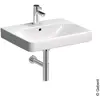 Geberit Lavebo 600X480 Mm, Avec Trop-Plein, Trou Pour Robinetterie, Blanc Gebe