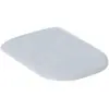 Abattant WC - GEBERIT - Smyle - Blanc - Laiton chromé - Universel