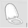 Geberit AquaClean Geberit AquaClean Lunette WC avec abattant, 25003411...