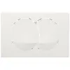 Plaque pour bati-support - GEBERIT - Delta 20 - Blanche - Plastique - Intérieur