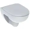 WC suspendu sans bride GEBERIT Renova + abattant ralenti, Blanc