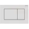 Geberit Plaque de commande WC Sigma30 double touche: blanc mat laqué, , blanc