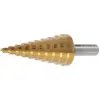 BGS TECHNIC Foret étagé nitrure de titane Ø 4 - 22 mm