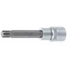 Douilles à embouts longueur 100 mm 12,5 mm (1/2'') profil cannelé (pour ribe) M10 bgs 4165