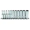 BGS TECHNIC Jeu de douilles, douze pans, profondes 6,3 mm (1/4") 11 pièces