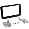 ACV Adnauto - Support 2DIN autoradio compatible avec Toyota Hilux 15-20 - Noir