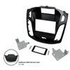 ACV Adnauto - Facade autoradio 2DIN compatible avec Ford Focus ap15 Noir