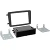 ACV Adnauto - Kit Facade autoradio 2DIN compatible avec Mercedes c clk Vito Viano ap00 Avec vide poche Noir