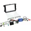 ACV Kit installation autoradio support 2DIN + Adaptateur antenne compatible avec VW Seat Skoda ap03