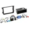 Kit Installation autoradio 1DIN sw Adaptateur ant. compatible avec vw Seat Skoda ap03 noir