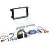 GENERIQUE Kit support 2DIN - SWC - Compatible VW Seat Skoda - Noir brillant - Universel - Installation audio
