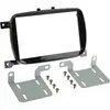 ADNAUTO Kit support Autoradio compatible avec Fiat 500 - Noir brillant