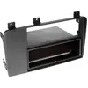 ACV Facade autoradio 2DIN compatible avec Volvo V70 S60 XC70 ap00 Avec vide poche Induction Qi Noir