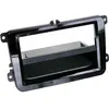 Merkloos / Sans marque Adaptateur de façade 2-DIN Inbay® Seat / Skoda / VW noir piano
