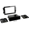 ACV Adaptateur de façade 2-din pour avec vide poche chrysler / jeep noir nc