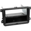 ACV Adaptateur de façade 2-din pour avec vide poche seat / skoda / vw noir nc