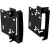 ACV Adnauto - Support autoradio 2DIN compatible avec Chrysler Dodge Jeep vw ap07 Noir