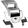 ACV Kit Support 2din Ford Fiesta Ap09 Avec Ecran - Vide Poche - Argent