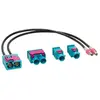 ACV Kit Adaptateur antenne double Fakra f double Fakra m ou 2X simple Fakra m