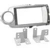 ACV Adnauto - Kit Facade autoradio 2DIN compatible avec Toyota Yaris 11-14 Argent