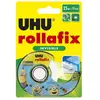 UHU Rollafix transparent - dévidoir et bande adhésive - invisible - 1,9 cm x 25 m