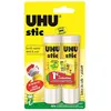 UHU Stic - Bâton de Colle sans solvants, blanche, lot 2 stics 21 g