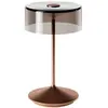 Sigor Lampe de table LED rechargeable Numotion, bronze, verre, IP54, intensité