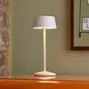Sigor Lampe à poser LED rechargeable Facetta, blanc, 22 cm, métal, CCT...