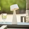 Sigor Lampe à poser rechargeable LED Solino, blanc, solaire/USB, 26 cm...