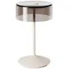 Sigor Lampe de table LED rechargeable Numotion, beige, verre, IP54, intensité variable