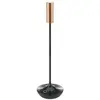 Sigor Lampe de table LED rechargeable Nucandle, noir/cuivre, IP54, int...