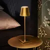 Sigor Lampe de table LED rechargeable Nuindie, USB-C, or, IP54, intens...