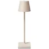 Sigor Lampe de table LED rechargeable Nuindie pocket, beige, IP54, int...