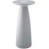 Sigor Lampe à poser LED rechargeable Nuflair, gris, IP54, intensité variable, 24 cm