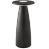 Sigor Lampe à poser LED rechargeable Nuflair, noir, IP54, intensité variable, 24 cm