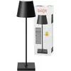 Sigor Lampe de table LED rechargeable Nuindie, USB-C, noir, IP54, inte...