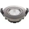 Sigor Spot LED encastré au plafond Diled, Ø 8,5 cm, 6 W, 3.000 K, chromé