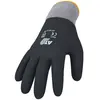 ASATEX Gant Hit Flex v Taille 10 noir tissu porteur 3 fils gris avec mousse ni EN 388 - schwarz