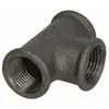 Le Sanitaire - Raccord en fonte malléable noir té 1/2'' ff/ff/ff