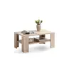 3S. x Home FMD Table basse avec étagère 100 x 60 x 46 cm Chêne