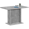 VidaXL FMD Table de salle à manger 110 cm - Gris béton