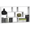 3S. x Home FMD Étagère murale rectangulaire avec 8 compartiments Blanc